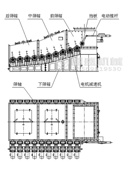 滚轴筛结构